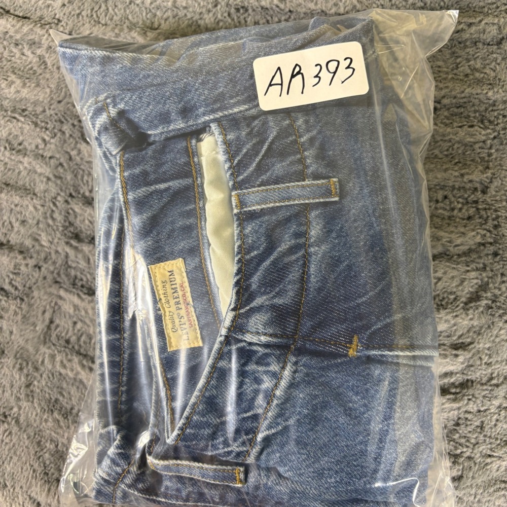 Levis Premium Baggy Wide Leg Jeans Womens 24 Blue A8700-0005 High Rise Denim - Picture 8 of 8